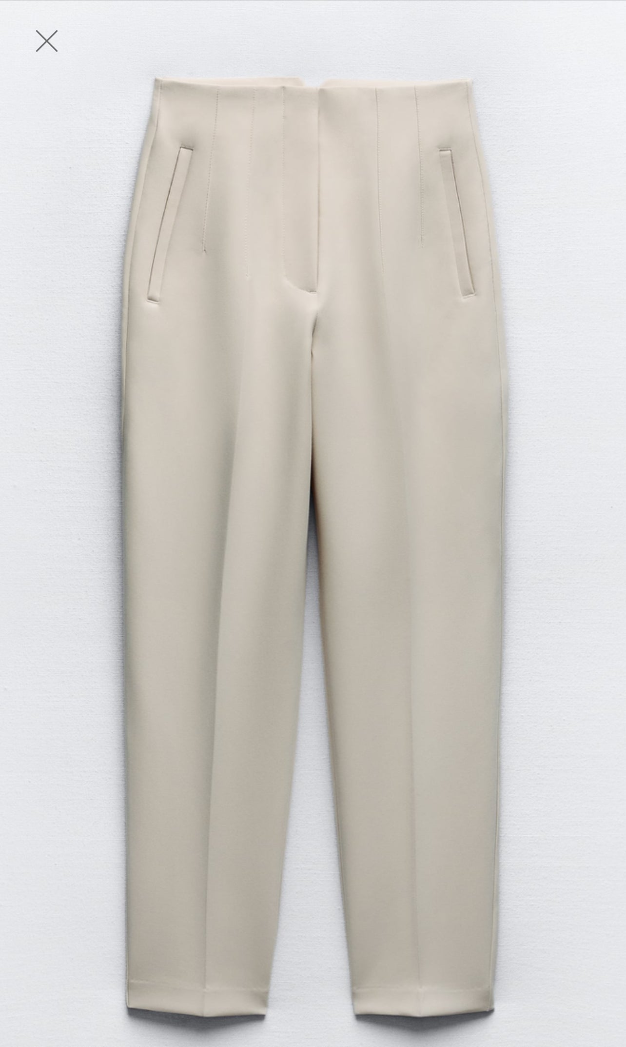 Light beige orijinal brand design trousers 2305190041-01