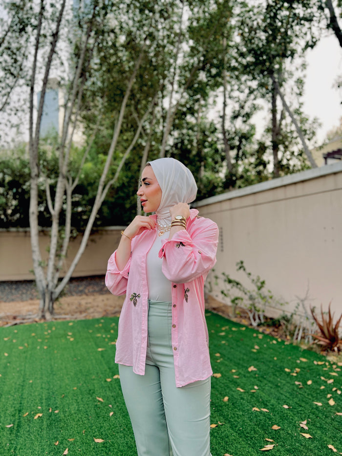 Pink cotton shirt