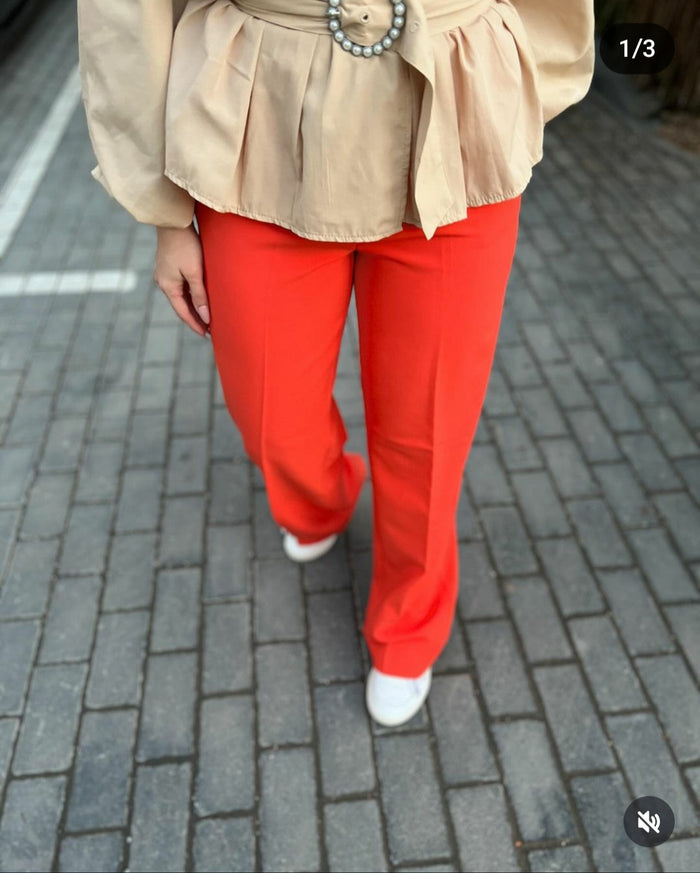 Orijinal  brand orange  wide leg trousers