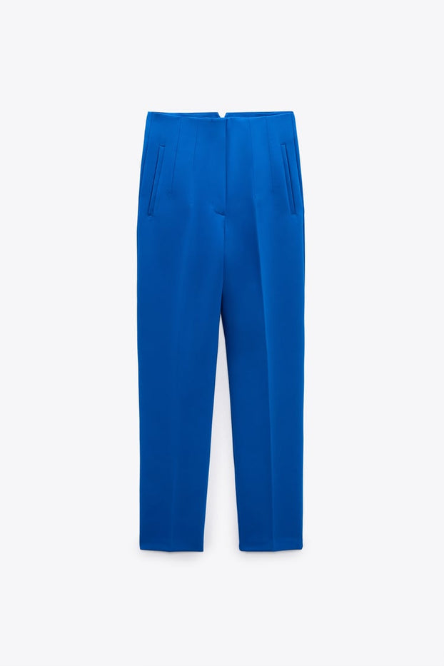 Dark  blue orijinal brand design trousers 2304240021-01