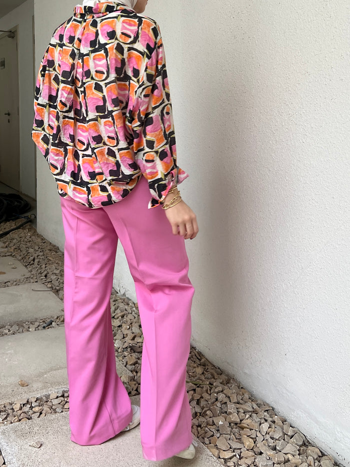 Orijinal brand pink wide leg trousers