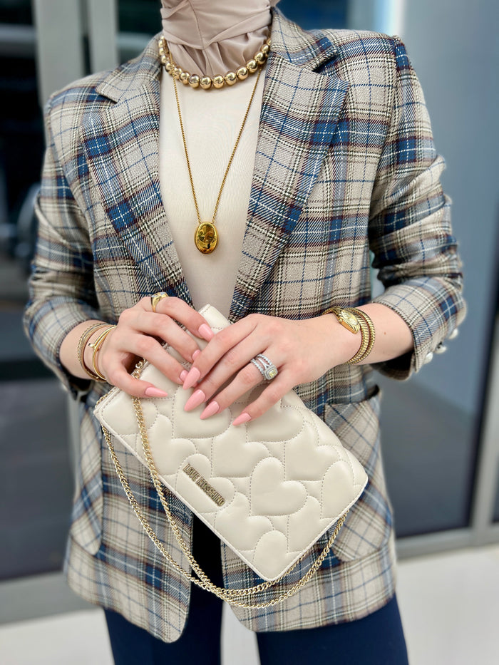 Blue plaid jacket