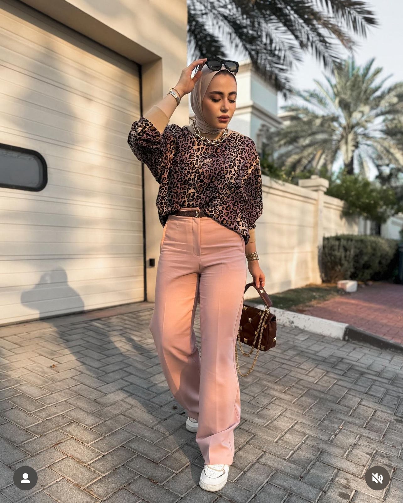 Orijinal  brand b. Pink wide leg trousers