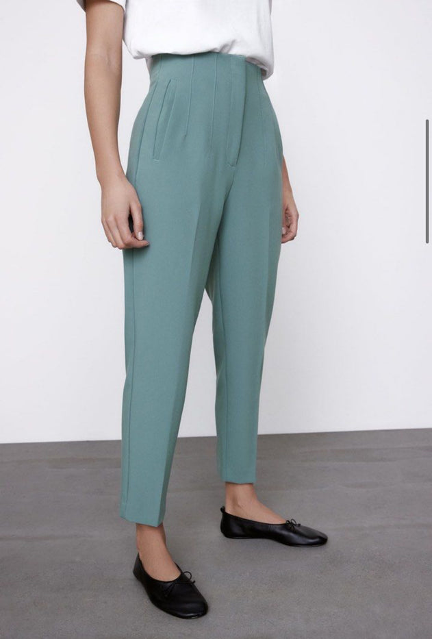 Dusty green orjinal brand design trousers