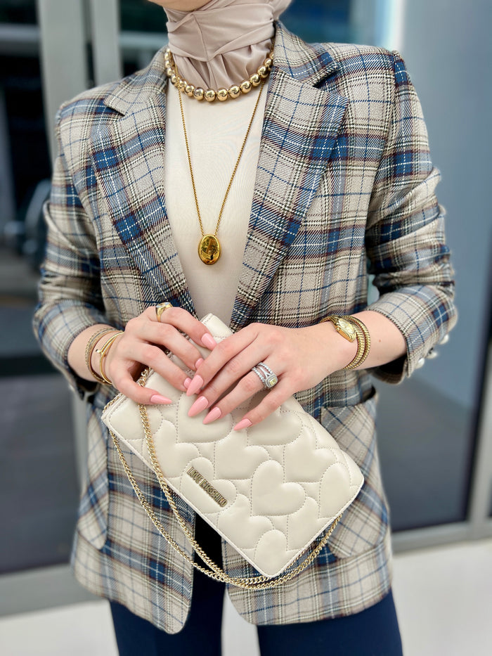 Blue plaid jacket