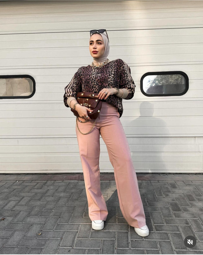 Orijinal  brand b. Pink wide leg trousers