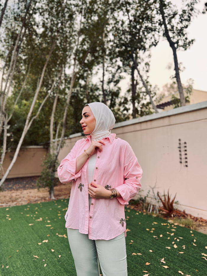 Pink cotton shirt