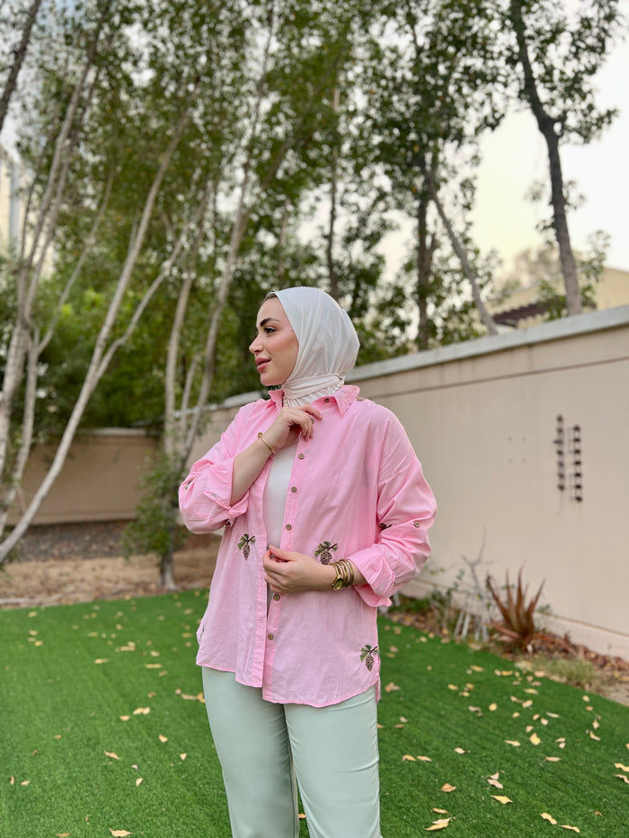 Pink cotton shirt