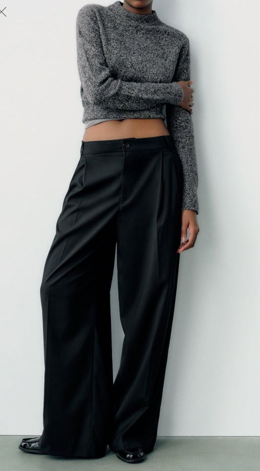 Black wide pants