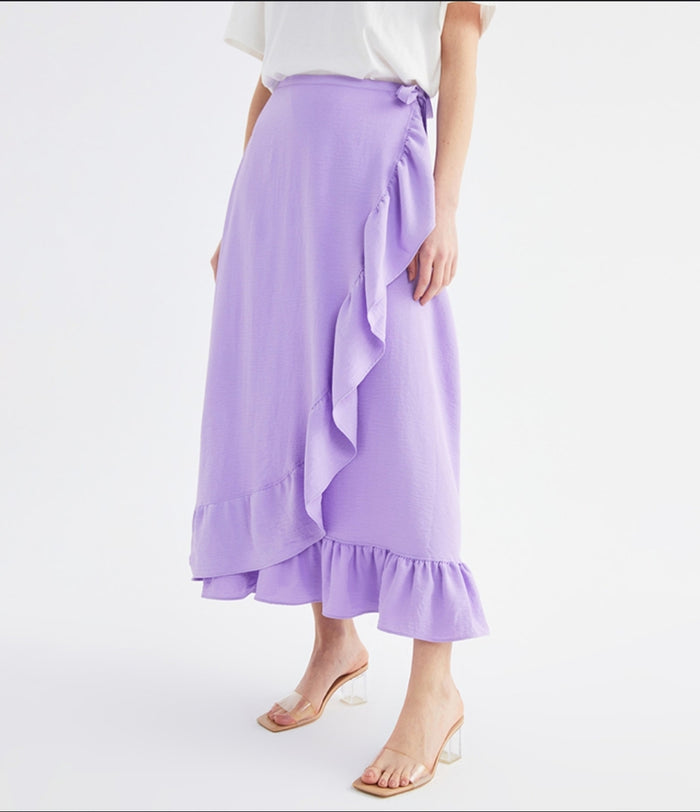 GATHERED MAXI SKIRT