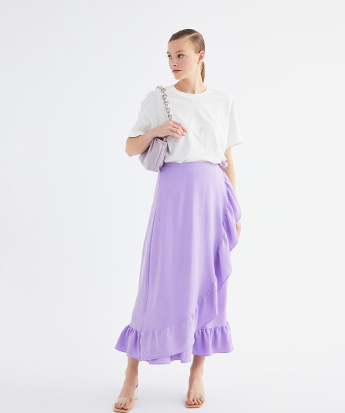 GATHERED MAXI SKIRT