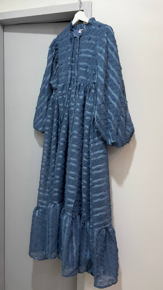 NAYV BLUE EMBOSSED  DRESS 2309190012-06