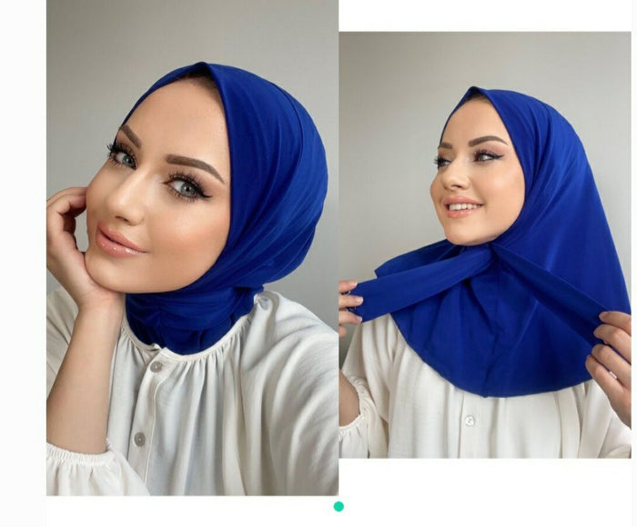 Navy blue pratic hijab