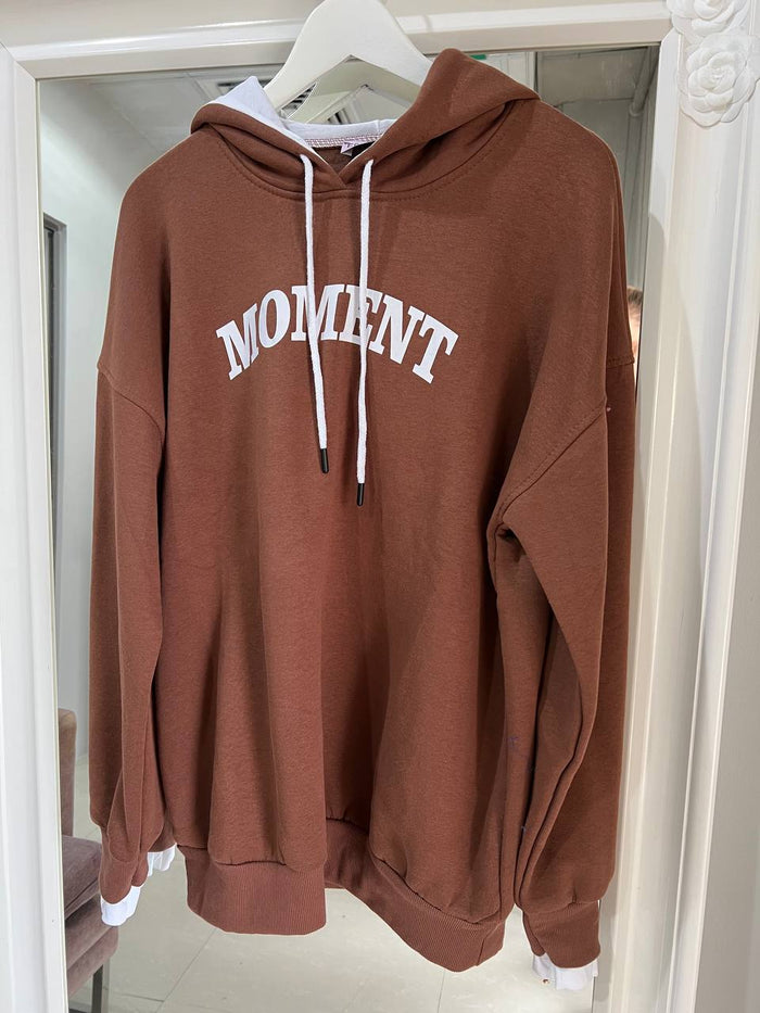 Brown oversize hoodie