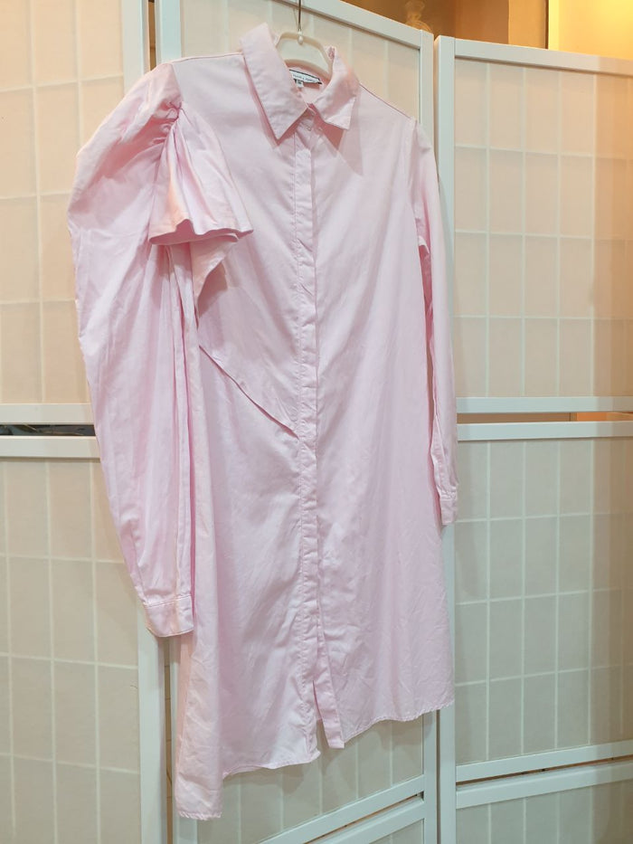 pink long shirt