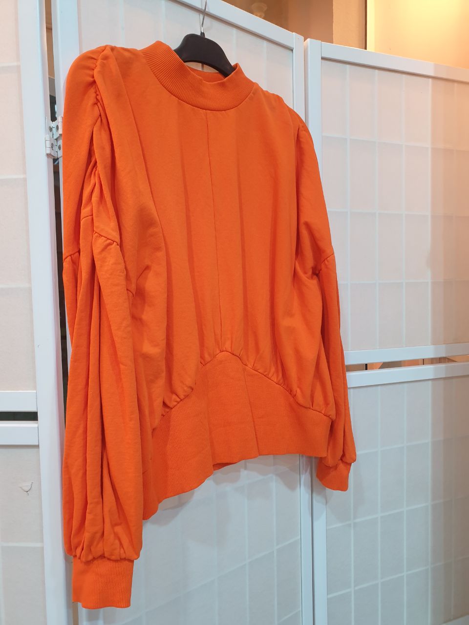 orange cotton blouse