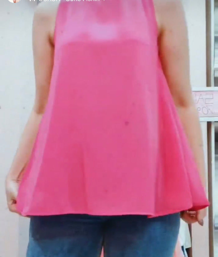 Chiffon sleeveless blouse