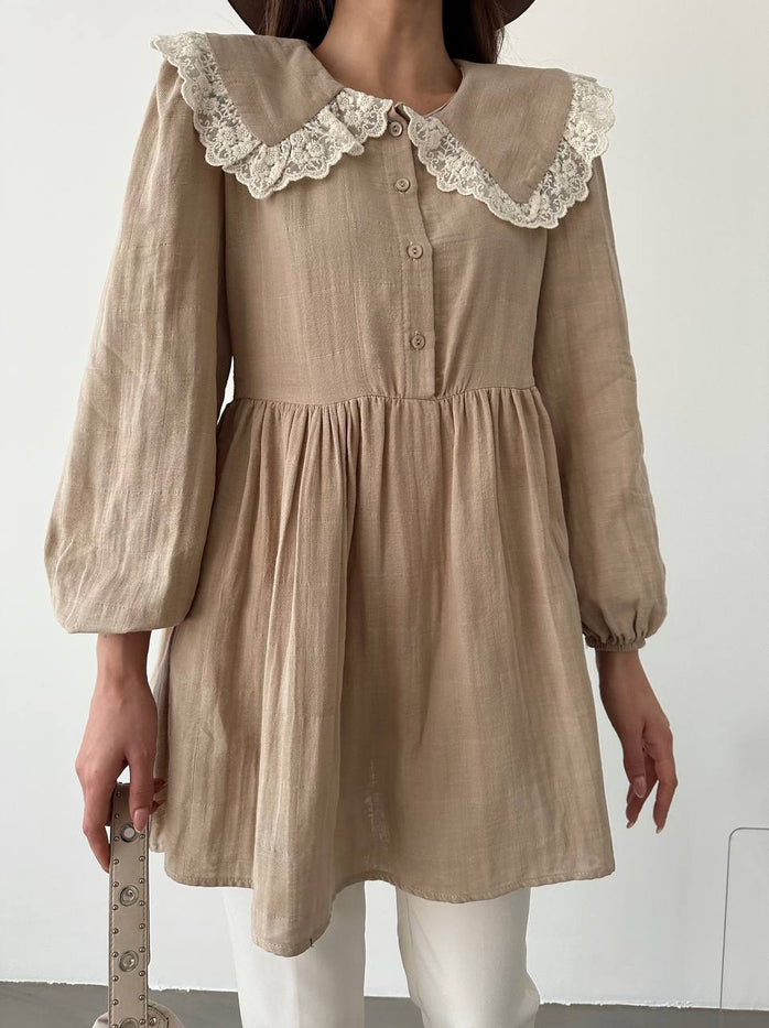 Beige vintage tunic 2301270012-02